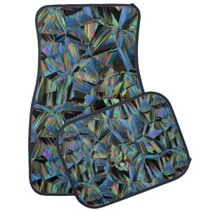 alternate reality - colorful glitch : car floor mat