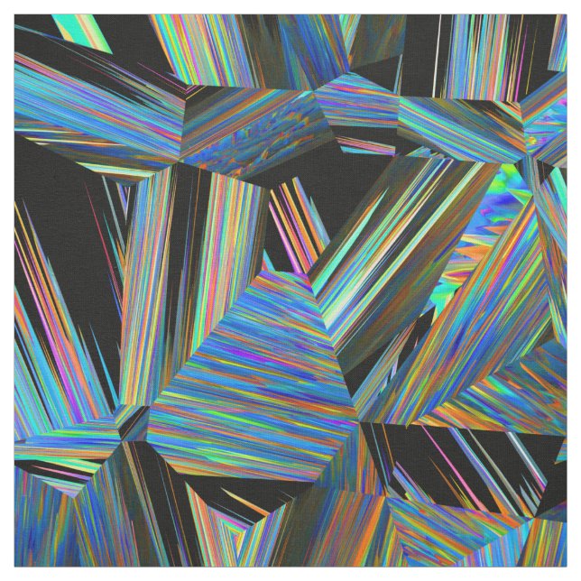 alternate reality, colorful glitch : fabric (Swatch)