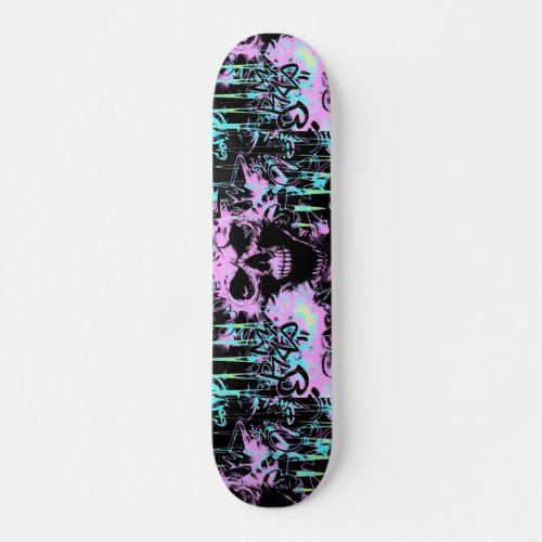 Alternate Skull Graffiti Skateboard