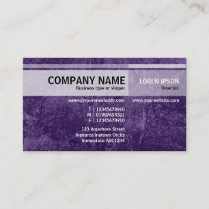 Alternate Tones - Birch Tree - Dark Violet Business Card