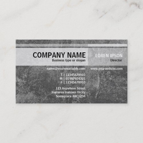 Alternate Tones - Birch Tree - Gray Business Card Templates