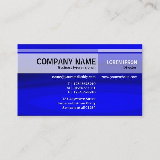 Customizable Alternate Tones - Blue Galaxy Business Card