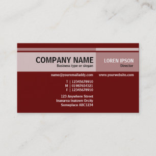 Alternate Tones - Dark Maroon (660000) Business Card