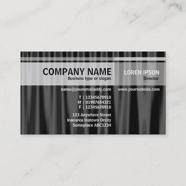 Alternate Tones - Drapery 07 Business Card (Front)