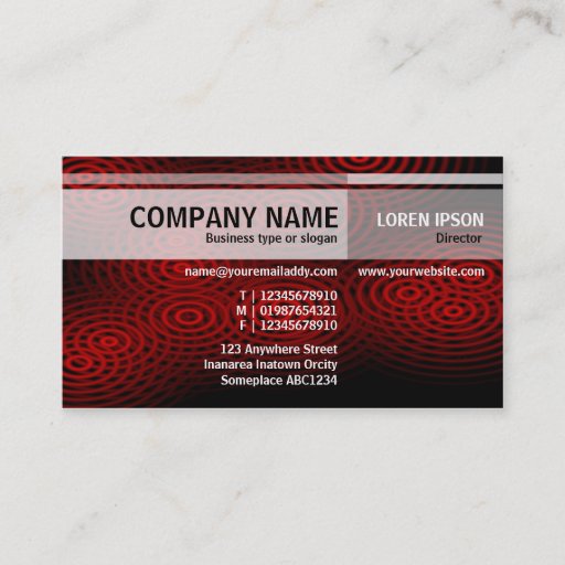 Customizable Alternate Tones - Electric Rain (Maroon) Business Card