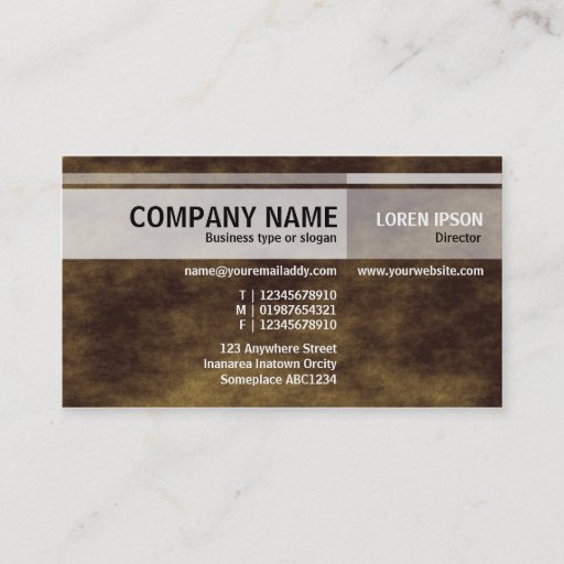 Customizable Alternate Tones - Planet Brown Business Card Templates
