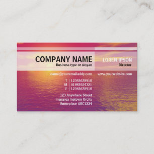 Alternate Tones - Sunrise Sunset Business Card