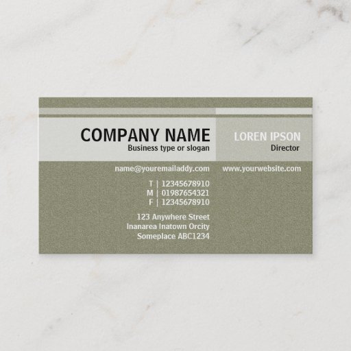 Customizable Alternate Tones - Warm Gray Stone Business Cards