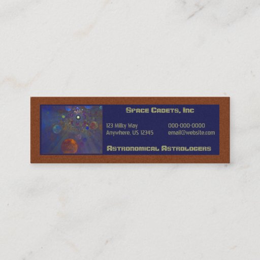 Customizable Skinny Universe Card Business Cards