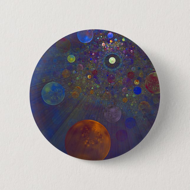 Alternate Universe Abstract Art Pinback Button (Front)