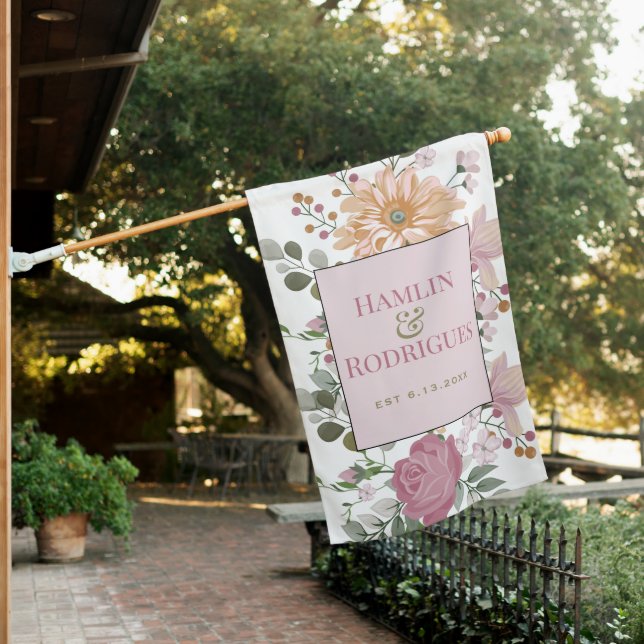 Alternate Wedding Flag with Established Date (In SItu)