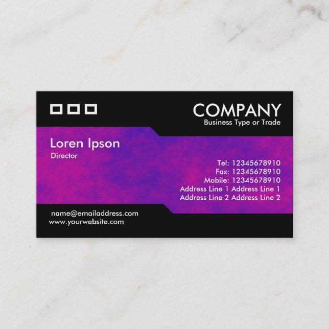 Alternating - Alien Sky Texture Business Card (Front)