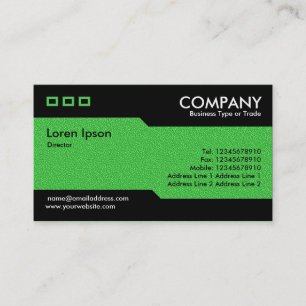 Alternating - Bright Green Embossed Texture Business Card
