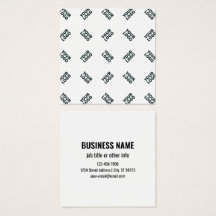 Alternating Business Logo or Image Pattern | White