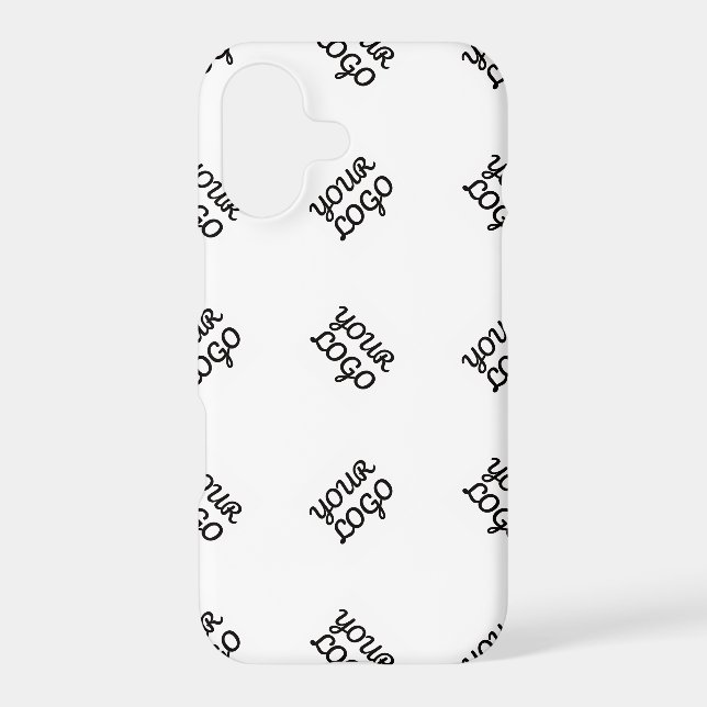 Alternating Business Logo or Image Pattern | White Case-Mate iPhone Case (Back)