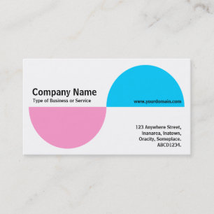 Alternating Crecents - Pink and Blue Business Card