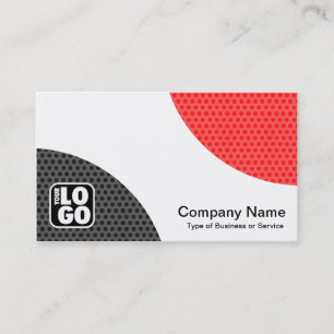 Alternating Curves - Spot Textured Business Card