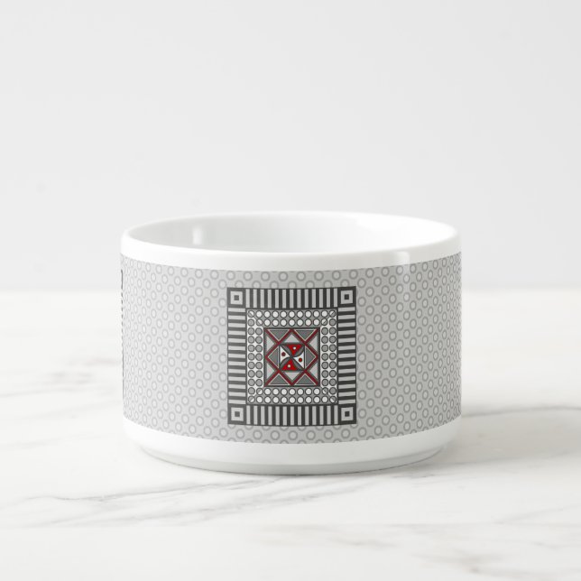 Alternating Geometric Chili Bowl (Center)