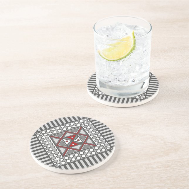 Alternating Geometric Coaster (Side)