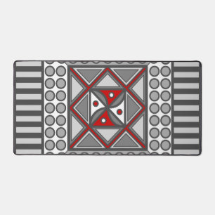 Alternating Geometric  Desk Mat