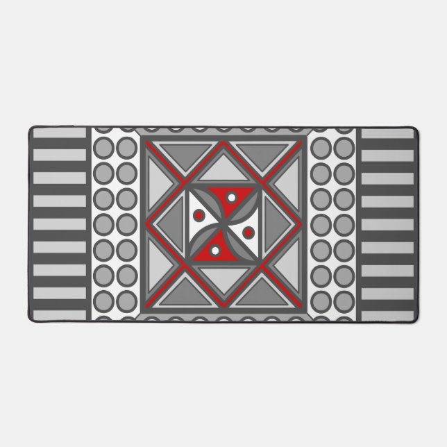 Alternating Geometric  Desk Mat (Front)