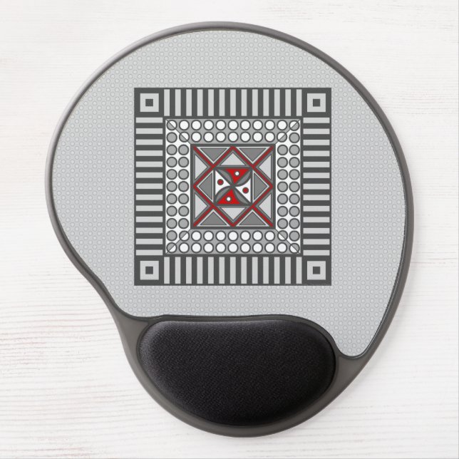 Alternating Geometric Gel Mousepad (Front)