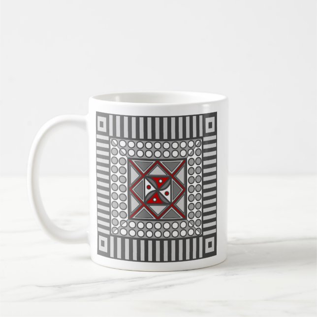 Alternating Geometric Mug (Left)