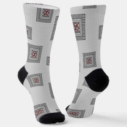 Alternating Geometric Socks