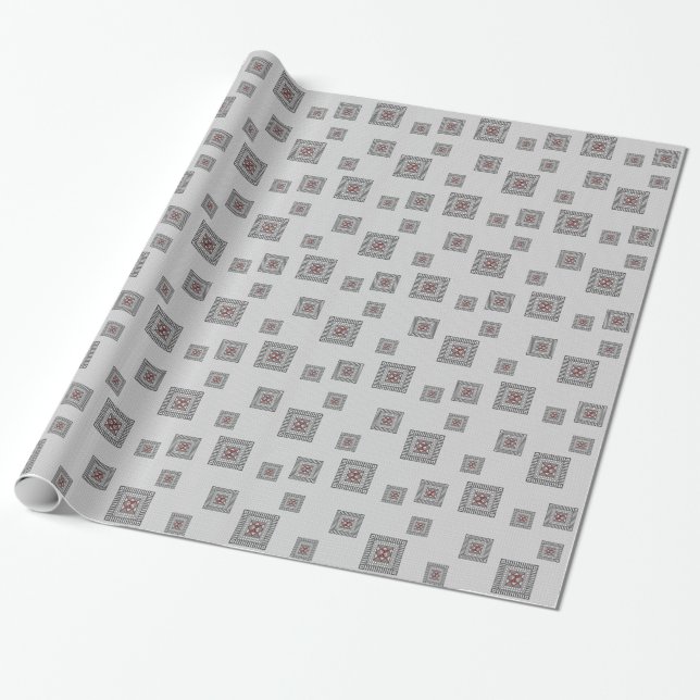 Alternating Geometric Wrapping Paper (Unrolled)
