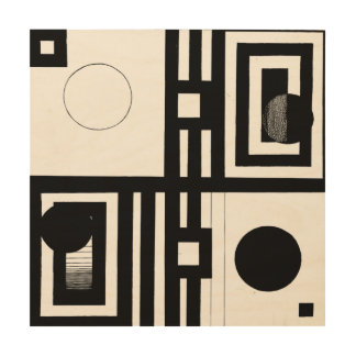 Alternation — Black White Geometric Abstract Art