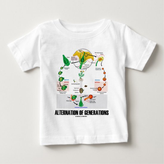 Alternation Of Generations (Flower Life Cycle) Baby T-Shirt
