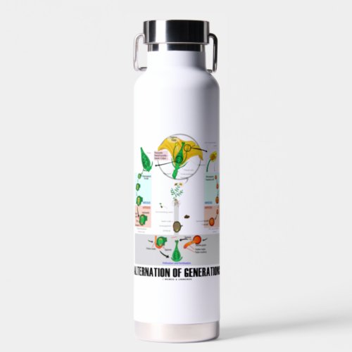 Alternation Of Generations Flower Life Cycle Water Bottle