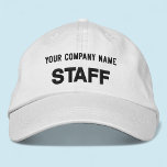 Alternative Apparel Embroidered Staff Hat White<br><div class="desc">Easily personalize this white Alternative Apparel hat embroidered with your own custom text. You can also customize it with your logo or other image. This chino twill cap style is 100% cotton. Adjustable unisex style for men or women. Available in other colors. No minimum order quantity and no setup fee....</div>