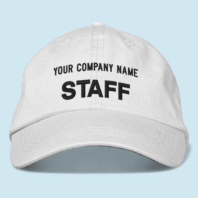 Alternative Apparel Embroidered Staff Hat White (MISOOK White Embroidered Staff Baseball Cap)