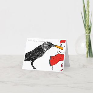 Alternative Christmas Card - Jackdaw