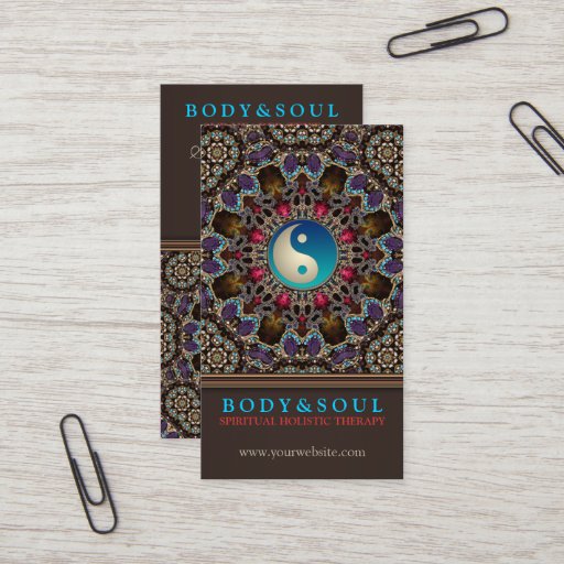 Customizable Alternative Eastern YinYang New Age Business Cards