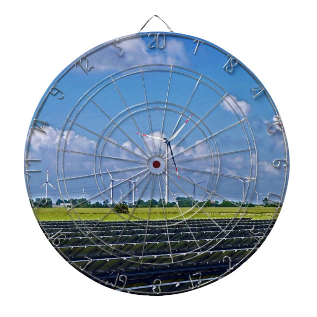 Alternative Energy - Solar and Wind Dart Board (Front)