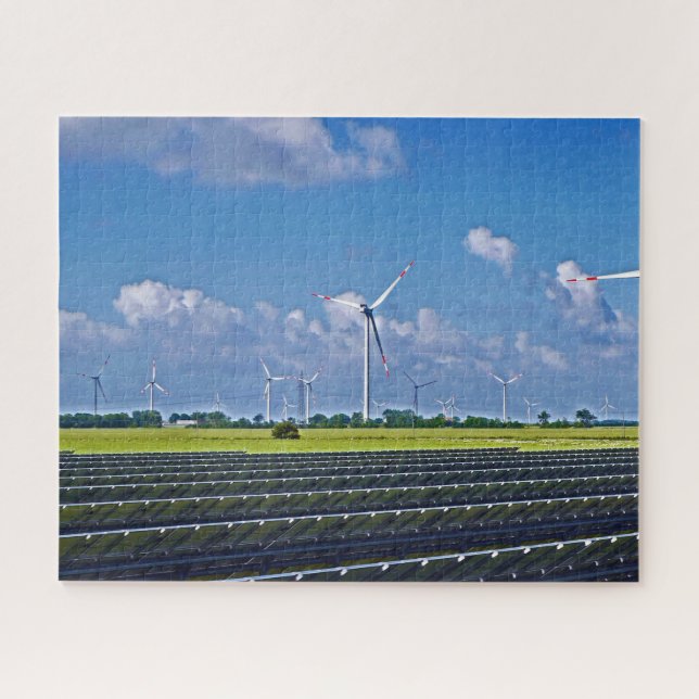 Alternative Energy - Solar and Wind Jigsaw Puzzle (Horizontal)