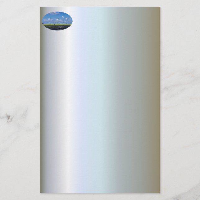 Alternative Energy - Solar and Wind Stationery (Front)