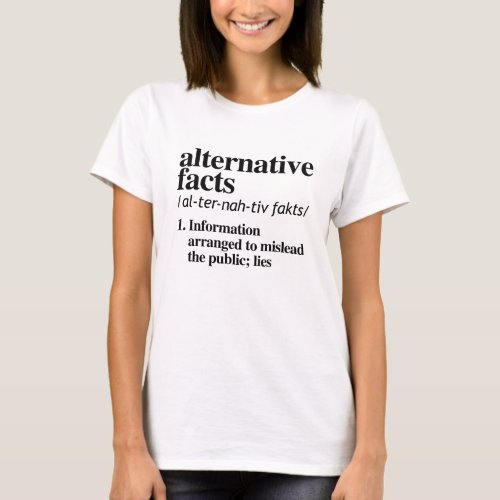Alternative Facts Definition T_Shirt