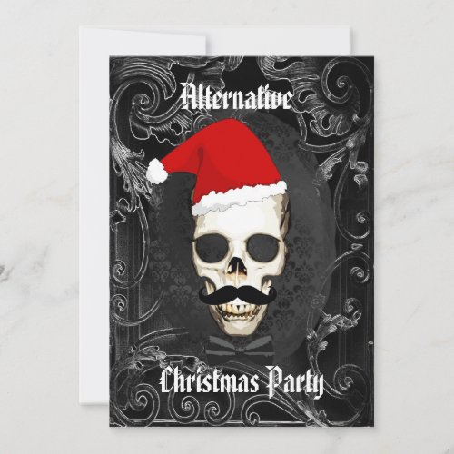 Alternative funny Gothic Christmas Invitation