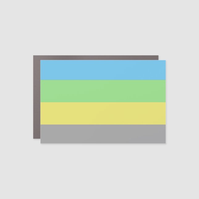 Alternative Gay Male Pride House Flag Car Magnet (Front)