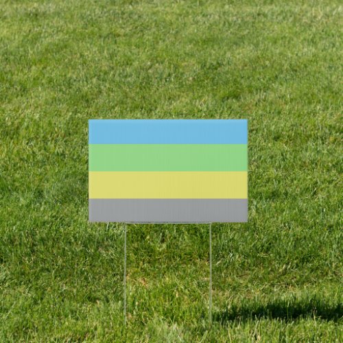 Alternative Gay Male Pride House Flag Sign