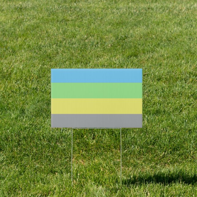 Alternative Gay Male Pride House Flag Sign (Insitu)