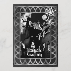 Alternative Gothic Christmas Invitation