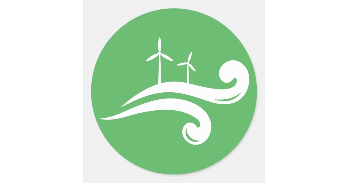 Another Power Source Sticker Alternative green energy wind power stickers | Zazzle