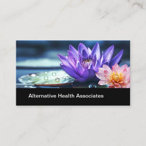 Alternative Medical Theme Floral Businesscards Business Card