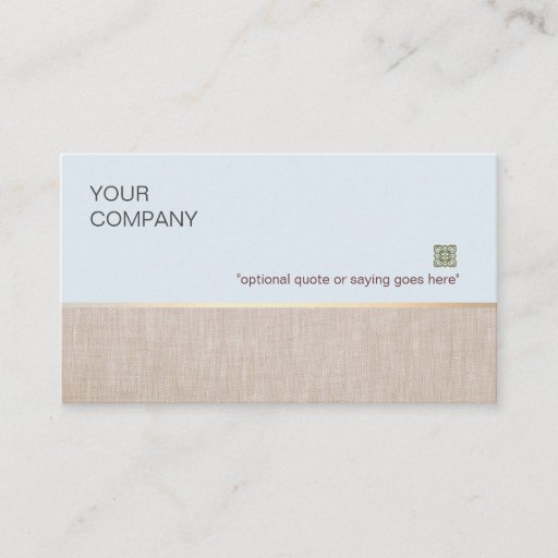 Customizable Soft and Natural Business Card