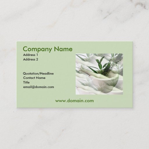 Customizable Alternative Medicine Business Card