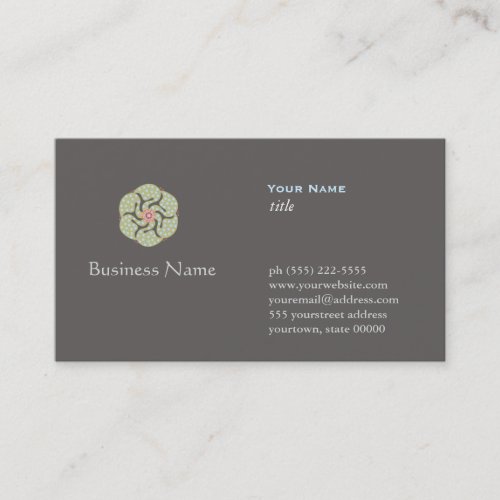 Alternative Medicine Profession Business Card